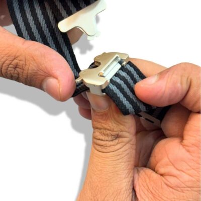 DENIM lock metal strap fabric - Image 3