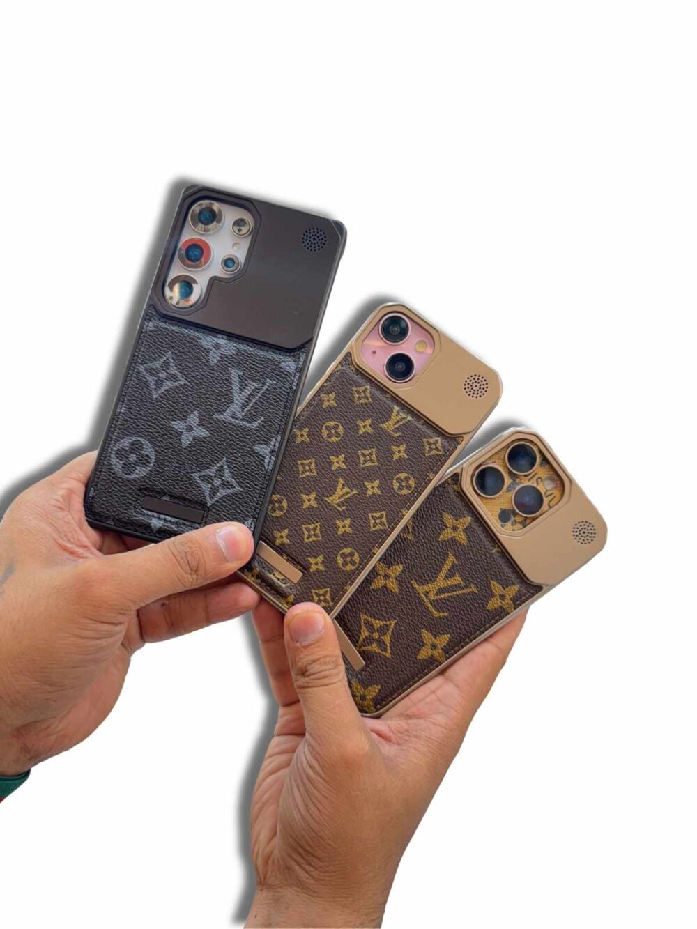 Lv texture half cut case