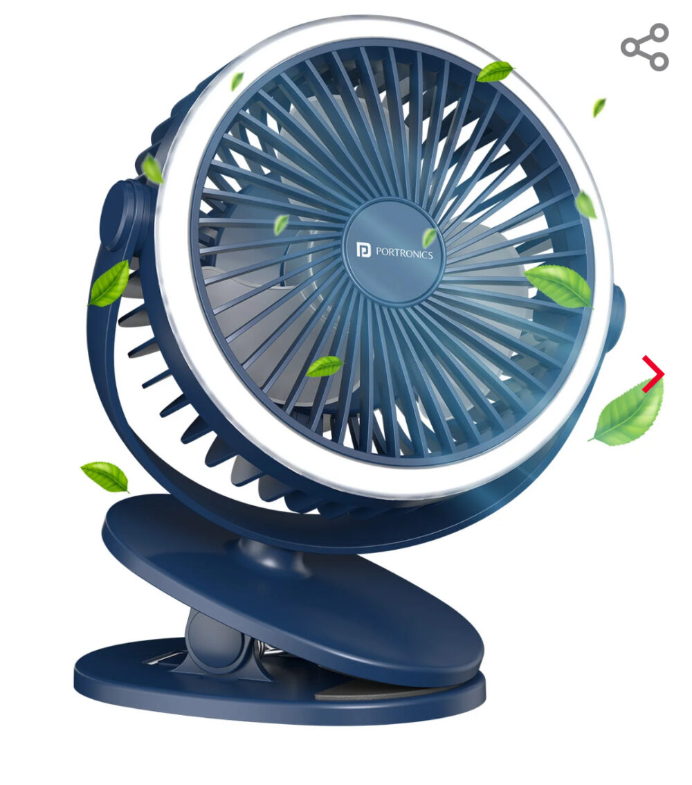Portronics clipcool fan portable - 1 year replacement