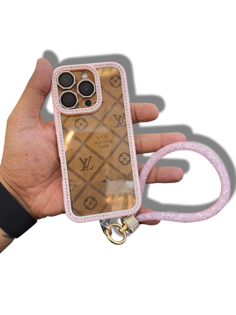 Transparent stone charm case