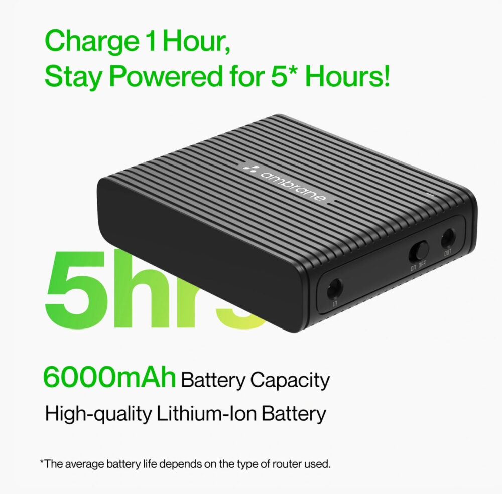 Ambrane ups router hour wifi saver